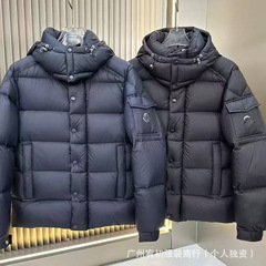 跨境外贸高版本男外套冬季新款雾面哑光女同款连帽加厚保暖外套
