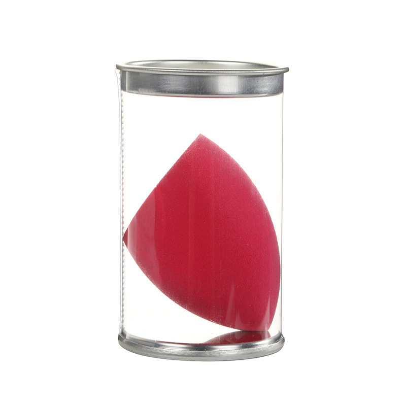 Huevos de belleza Airpuff Pvc caja húmeda y húmeda calabaza gota de maquillaje biselado huevo transparente