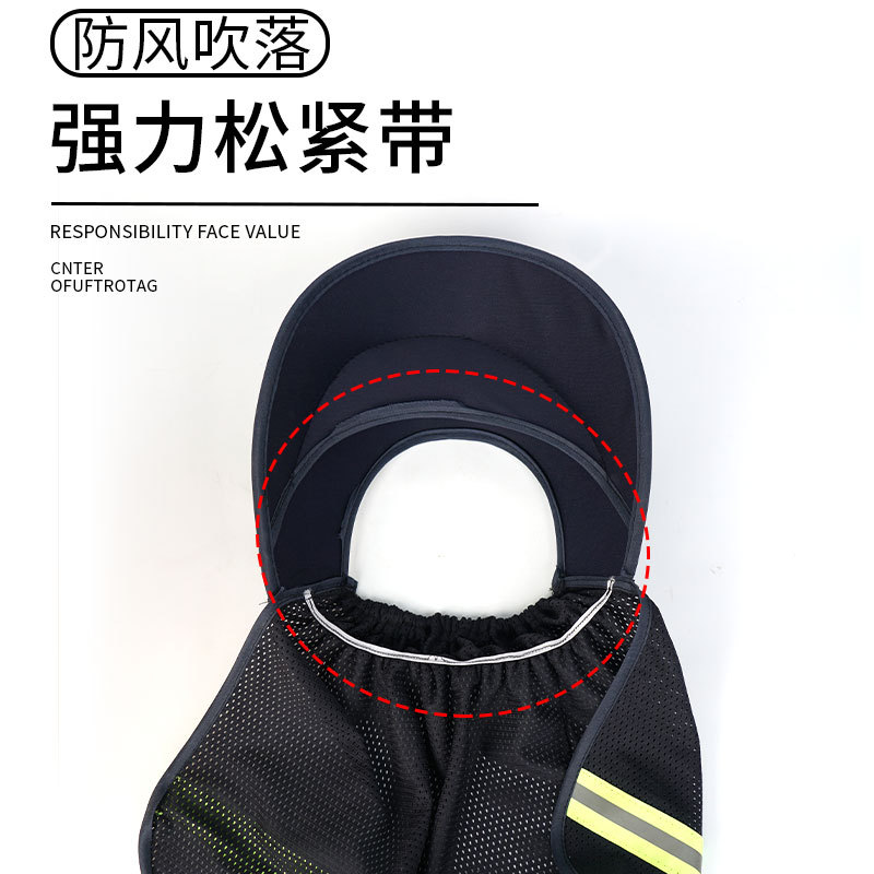 Casco de seguridad, sombrero para el sol, alero, sombrero para el sol en el sitio, reflectante, de secado rápido, transpirable en verano, casco de construcción, parasol