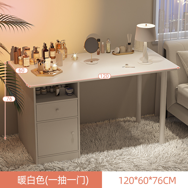 Comedor de tocador, escritorio de almacenamiento, dormitorio moderno y minimalista, casa de alquiler pequeña, mesas de maquillaje de estilo en línea