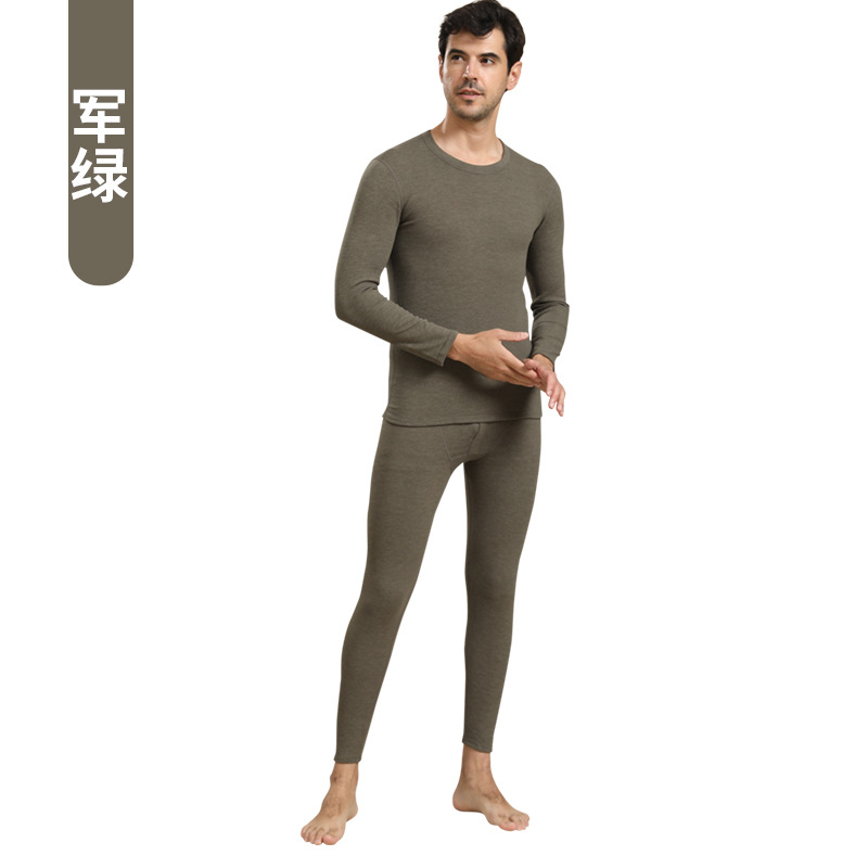 고디 벨벳 세트 남성용 카키