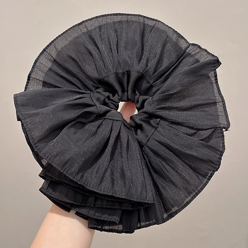 El encaje francés punto de onda arco intestino grueso anillo de cabello para mujeres de alta calidad cuerda de cabello de alta elasticidad cuerda de cabello adornamiento