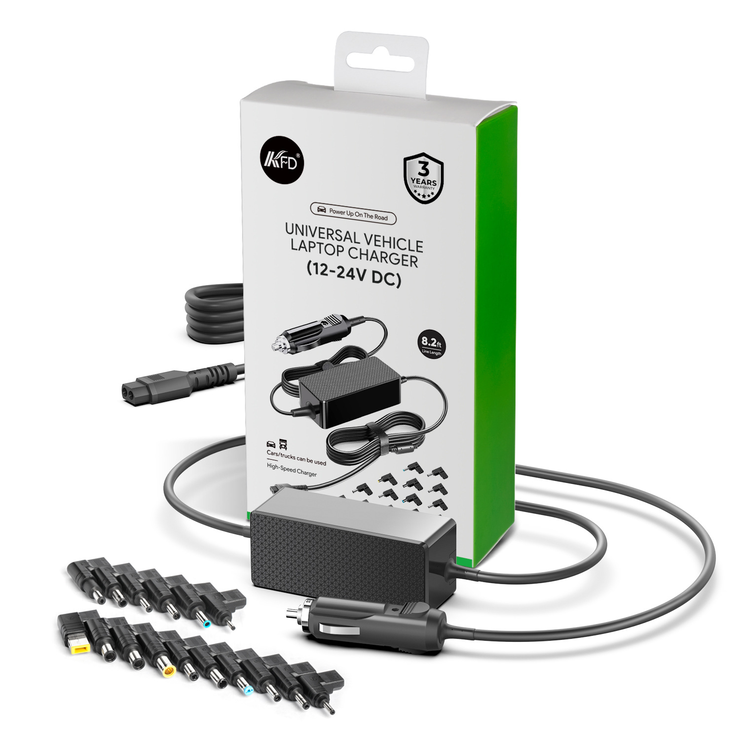 18.5V-20V多功能万能车载笔记本充电器DC直流车充通用12-24V 16头