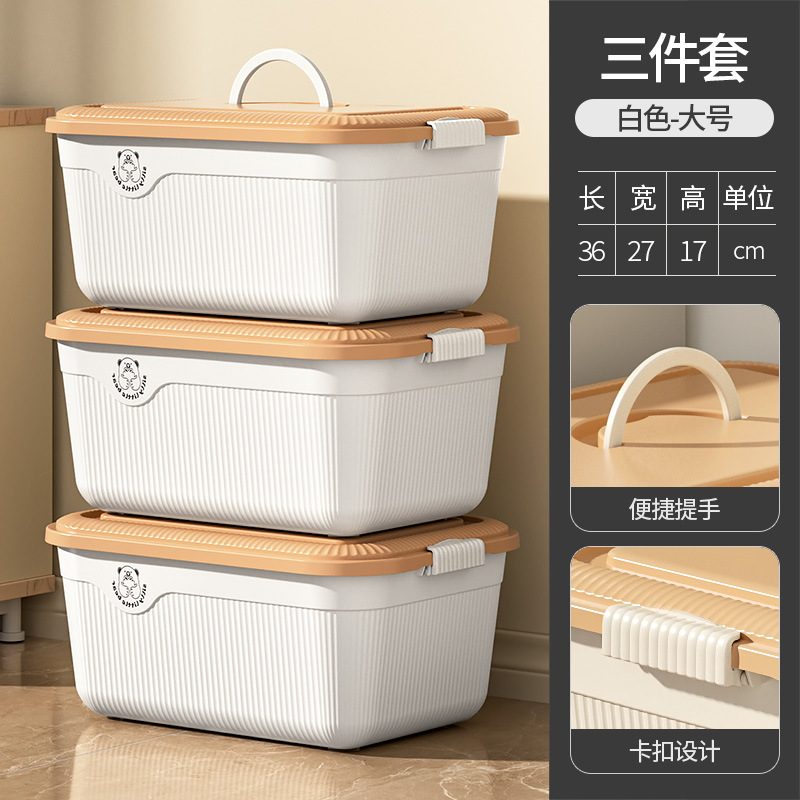 [36*26.5*17.5] large white-three pack