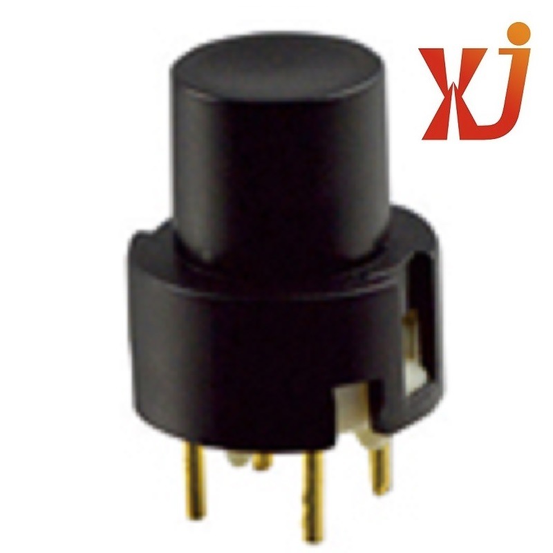 轻触开关黑 红 绿 黄色  圆形按钮开关  小体积按键开关长行程