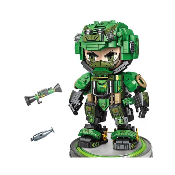 Mindy Military Special Forces Minifigure Robot Mecha Assembled Building Blocks Kidsren's Boy Series Toy Ornaments