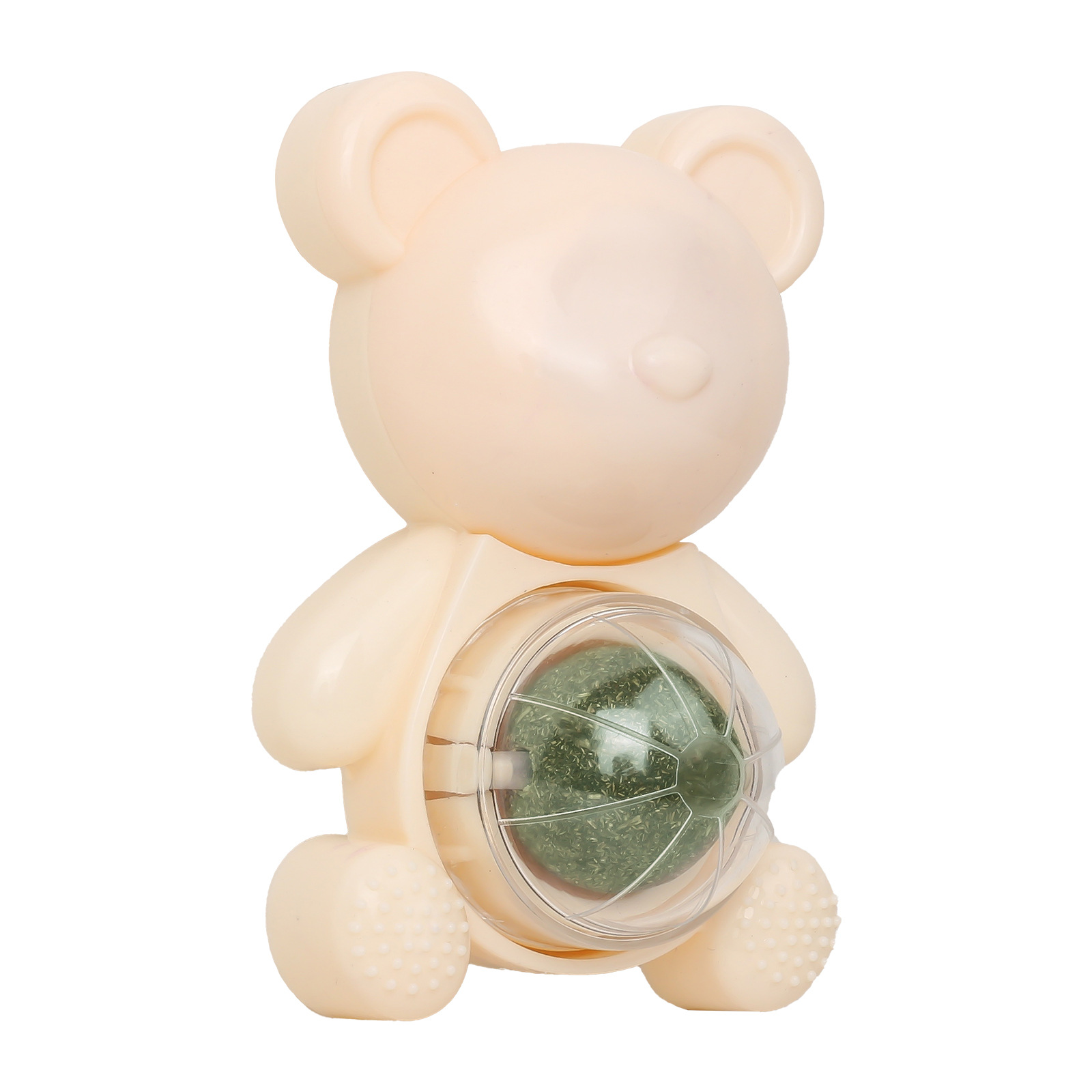 Nuevo oso giratorio catnip gato hierba gato azúcar dos en uno auto-Hi gato molar divertido gato palo juguete divertido gato artefacto