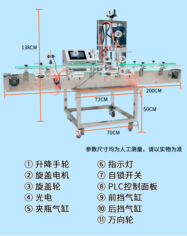 桌面PLC款旋盖机