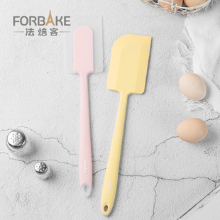 French Bakery Extra Large Silicone Cream Scraper All-In-One Wide Spatula Egg Liquid Mixing Knife Scraper High Temperature Resistant Baking