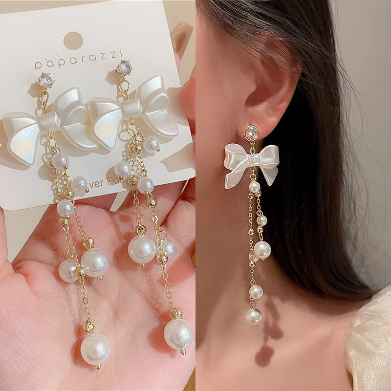 Zirkonia Und Perlen Ohrstecker Für Damen Elegant Für Den Alltag_voghion.com