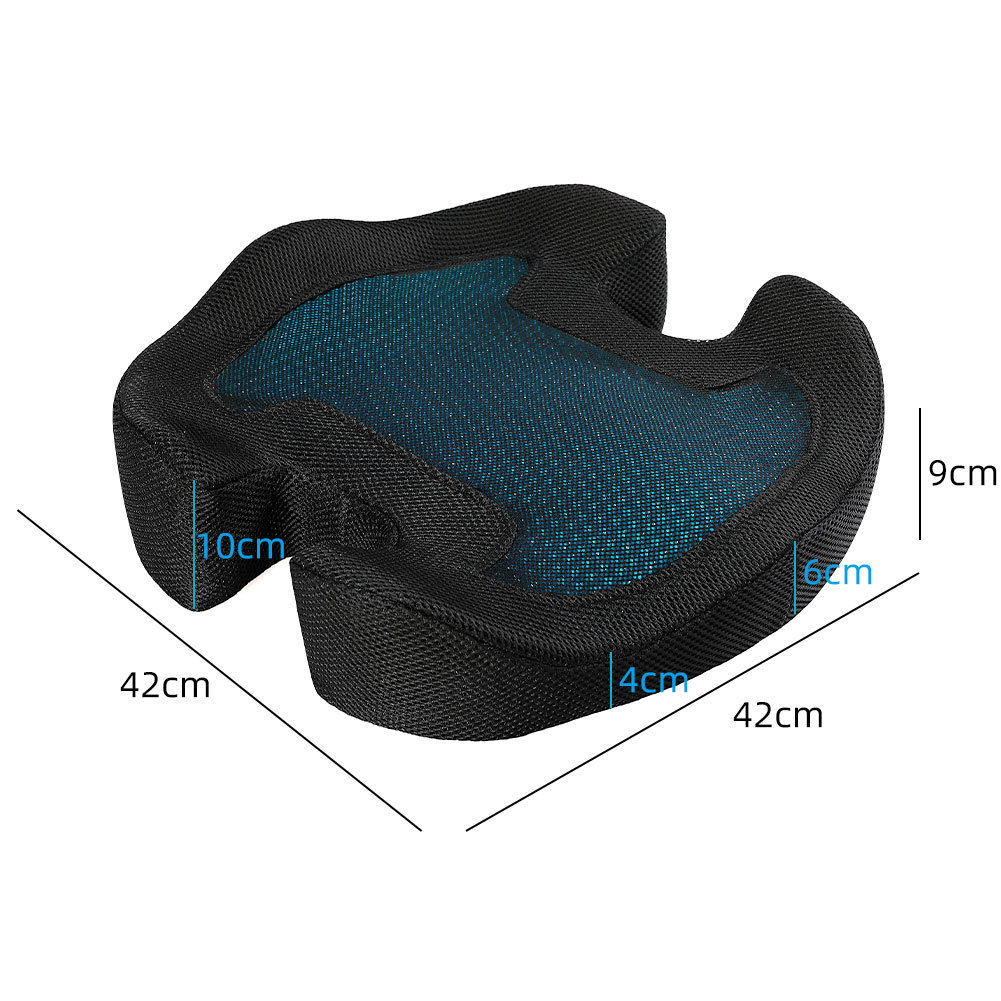 Cojín de espuma de memoria de gel caliente transfronterizo cojín de silla de rebote lento cojín de asiento de oficina fresco Amazon caliente