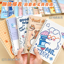 创意高颜值卡通线圈本A5可爱学生60张加厚横线记事笔记本文具批发