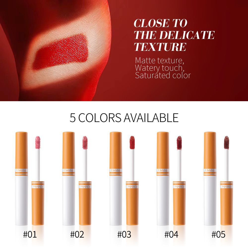 Clubday cross-border matte 5-pack cigarette lip gloss Long-lasting velvet moisturizing cigarette box lipstick bestseller undefined