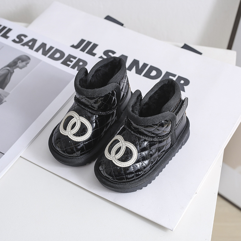 Mädchen-Schneestiefel, Kinder-Baby-Wanderschuhe, Plüsch und dicke Isolierung, Baumwollschuhe, Baumwollstiefel, Kinder- und_voghion.com