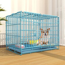 宠物猫比熊笼子靠扣款折叠室内家用带分离窝犬小型厕所中型狗笼子