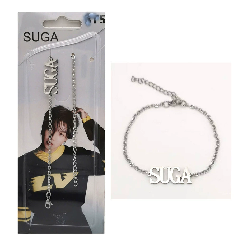Титановый стальной браслет BTS JK/V/JIMIN/JIN/JHOPE/RM