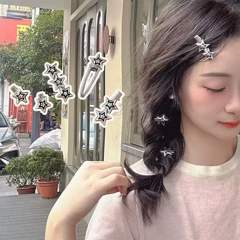 Fermaglio per capelli a forma di stella in metallo per frangia_voghion.com