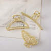 Classic hair accessory, metal crab pin, shark, big elegant hairgrip, Japanese and Korean, simple and elegant design