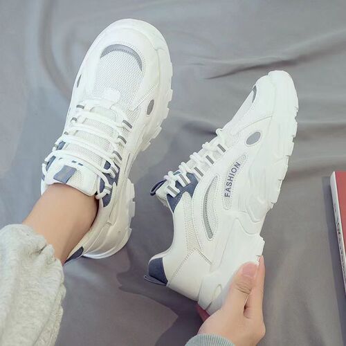 2024 spring new ins casual sports dad trendy shoes trendy running height increasing men's shoes versatile small white sneakers