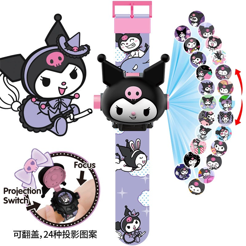 Sanrio, hello kitty, projector, toy watch