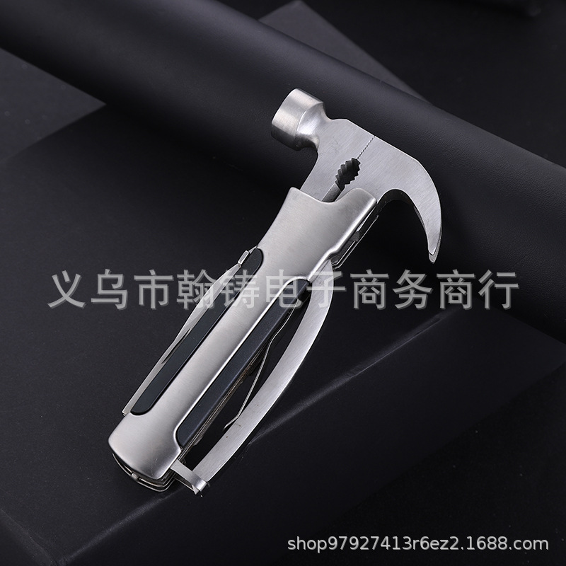 多功能户外安全锤不锈钢羊角锤汽车救生锤野营多功能工具锤