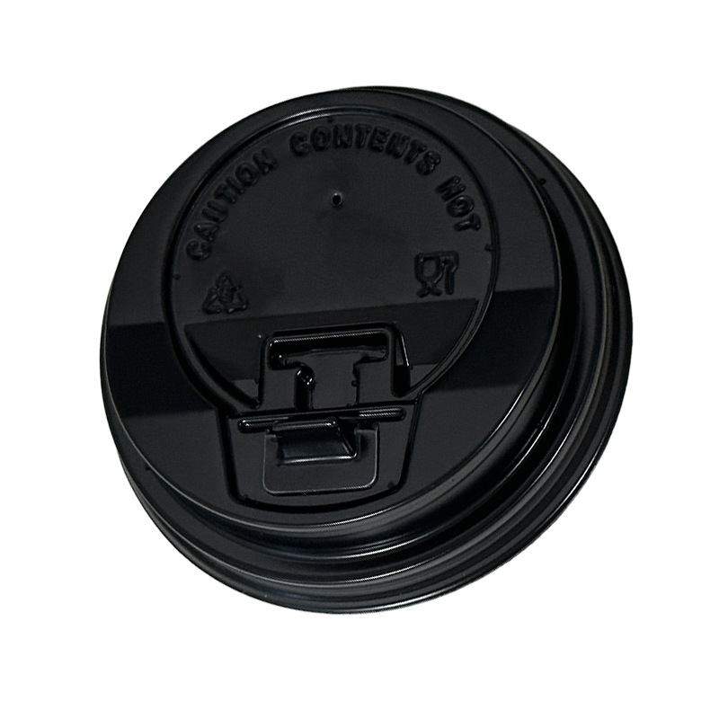 Tapa de plástico PS de calibre 80/90 para taza de café, taza de leche de soja, taza de té con leche, tapa con interruptor, tapa de rosca a prueba de fugas, tapa de botella.