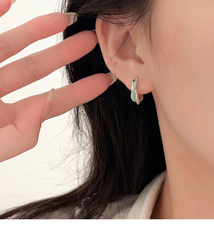 Linglang S925 Silver Hoop Earrings Minimalist Earrings Jewelry for Girls Dainty Hypoallergenic Earrings