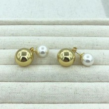 小红薯好事成双明星同款施家珍珠耳钉一款两戴小众设计高级感耳钉