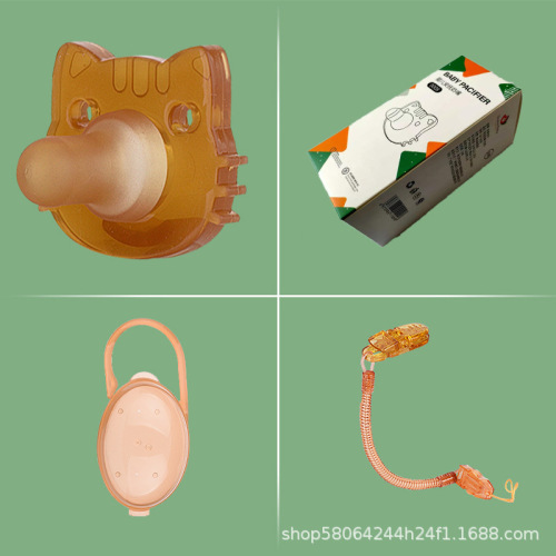 All-British baby nano silver pacifier super soft imitation breast milk liquid silicone teether anti-colic drop shipping