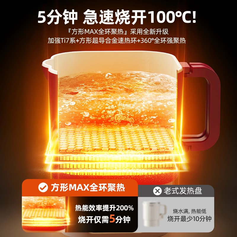 Jiemei 折りたたみケトル旅行ポータブルケトル断熱オールインワンミニ一人用電気ケトルセラミックオイル|undefined