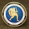 Custom colored paint metal commemorative medal challenge coin armor warrior green badge three -dimensional relief coins