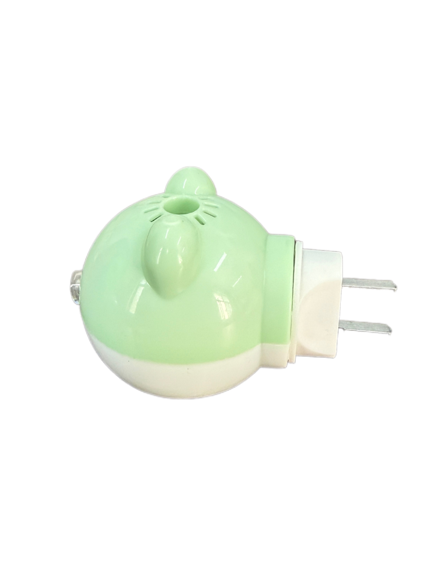 Cartoon green heater, with little bears