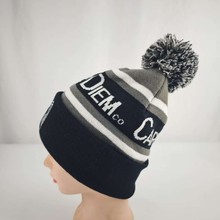 球队提花帽子秋冬季保暖帽子定制跨境针织男女同款可定制刺绣款式