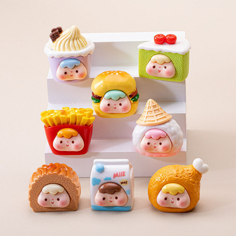 漫画食品おもちゃ Zai Zai diy ジュエリー樹脂アクセサリー携帯電話チェーン小さなペンダントドールハウスミニチュアデスクトップ装飾品|undefined