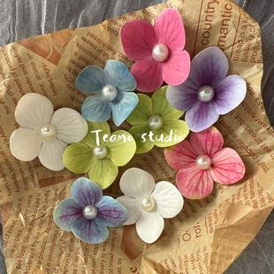 Hairgrip pearl, hair accessory, hairpins, flowered, internet celebrity, DIY