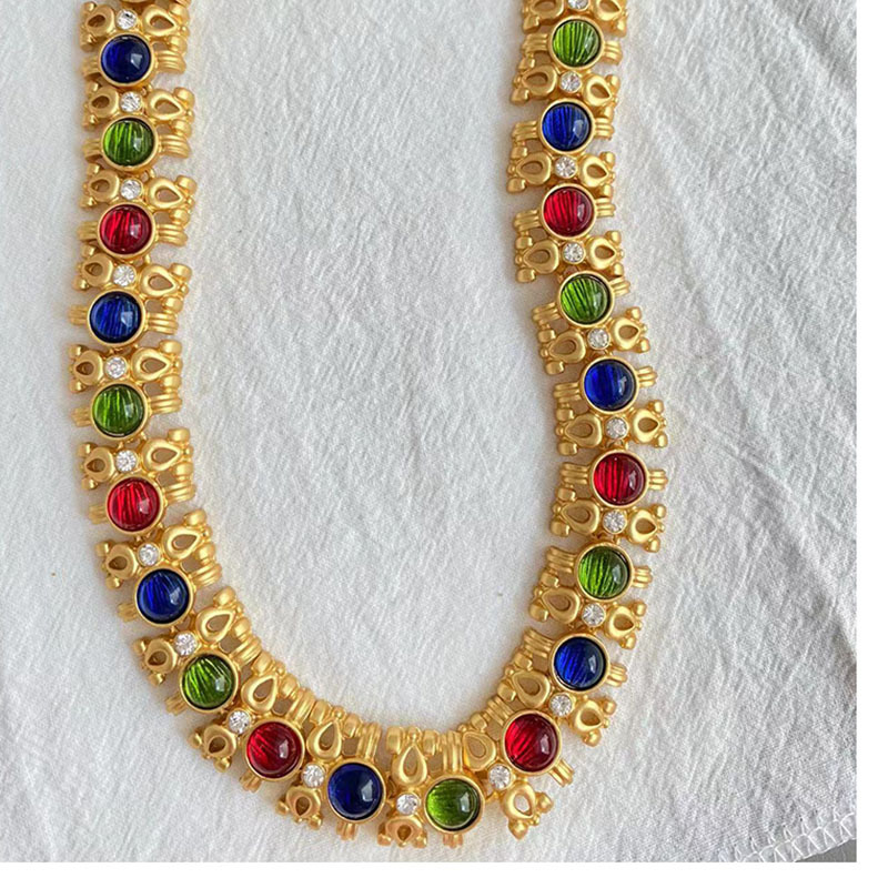 Retro Geometric Alloy glass Plating Womenu0027S Bracelets Necklace 1 Piece