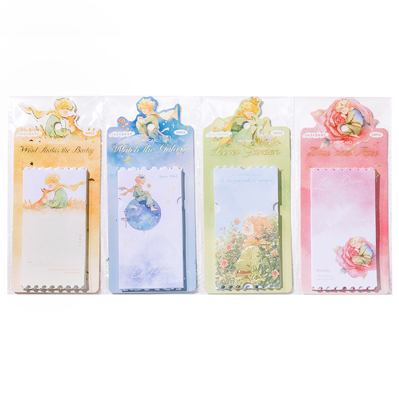 Notas de papel kraft blanco Mo Mo Notas de papel Galaxy Dream Prince Theme Cartoon Cure Alien Papel de notas