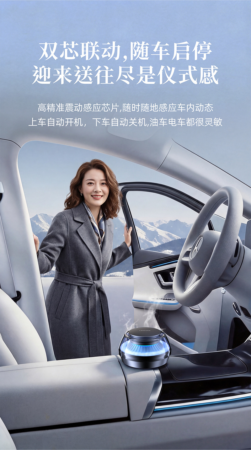 2026 Car Fragrance Diffuser, Car Interior Perfume, 2026 New Model, Long-Lasting Fragrance, Cloud Mist Automatic Spray