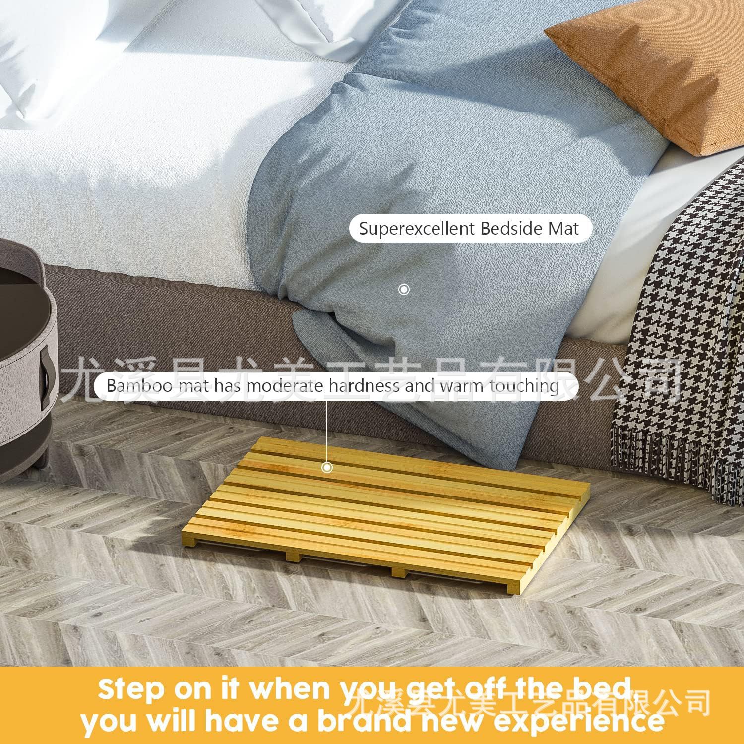 Baño de madera maciza cocina tapete de madera antideslizante pedal de madera anticorrosiva para exteriores