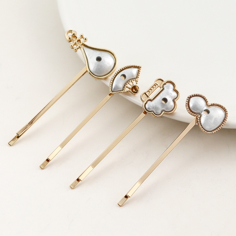 宋錦ワンワードクリップ diy ベースアクセサリーヘアピンベースカバー溝サイドクリップジュエリーアクセサリーメーカー在庫|undefined