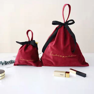 Factory Direct supply velvet bag drawstring drawstring drawstring bag travel underwear cosmetic storage bag sundries packing dust bag