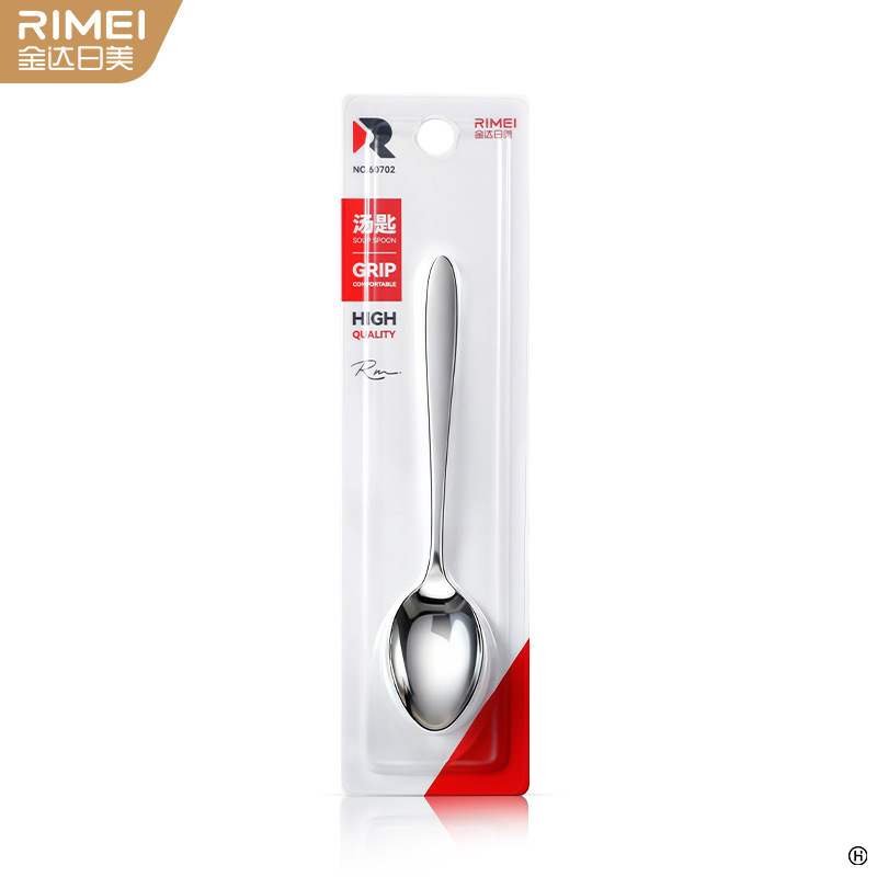 Jinda Rimei cucharas de acero inoxidable de mango largo, cucharas de cocina, cucharas caseras creativas y lindas, palillos