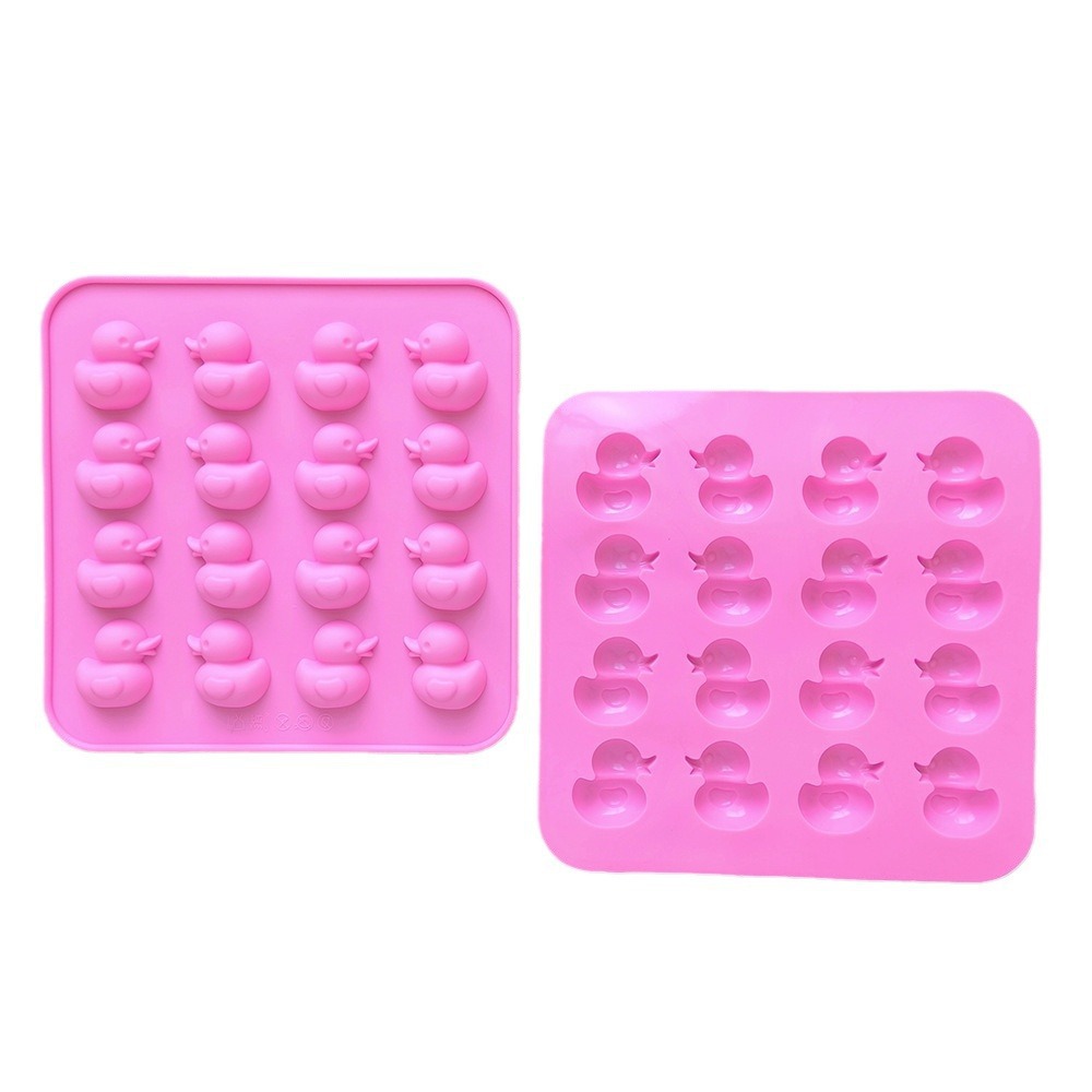 16 Duck 572 chocolate molde de silicona DIY dulces blandos molde de goteo herramientas de horneado hielo molde