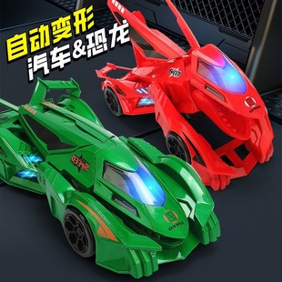 Electric Universal Transforming Dinosaur Chariot Music Light Stunt Rotating Dinosaur Transforming Racing Boy Toy Car
