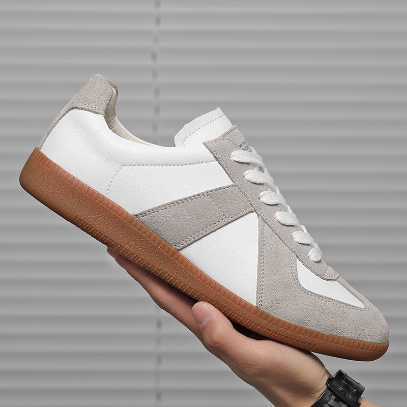Zapatillas de entrenamiento alemanas para hombre y mujer, nuevas zapatillas blancas informales de primavera 2026, zapatillas de entrenamiento del ejército alemán retro japonés para hombre, zapatillas blancas.