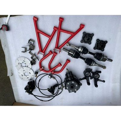 Motorcycle frame – wishbones - rear-drive-spool-2-universal-shafts-rocker-arm-handbrake