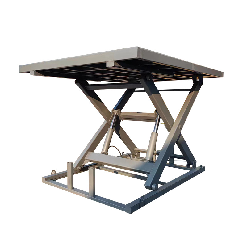 Plataforma elevadora hidráulica eléctrica, plataforma elevadora fija, elevador de tijera, plataforma elevadora hidráulica para carga y descarga en fábrica y almacén