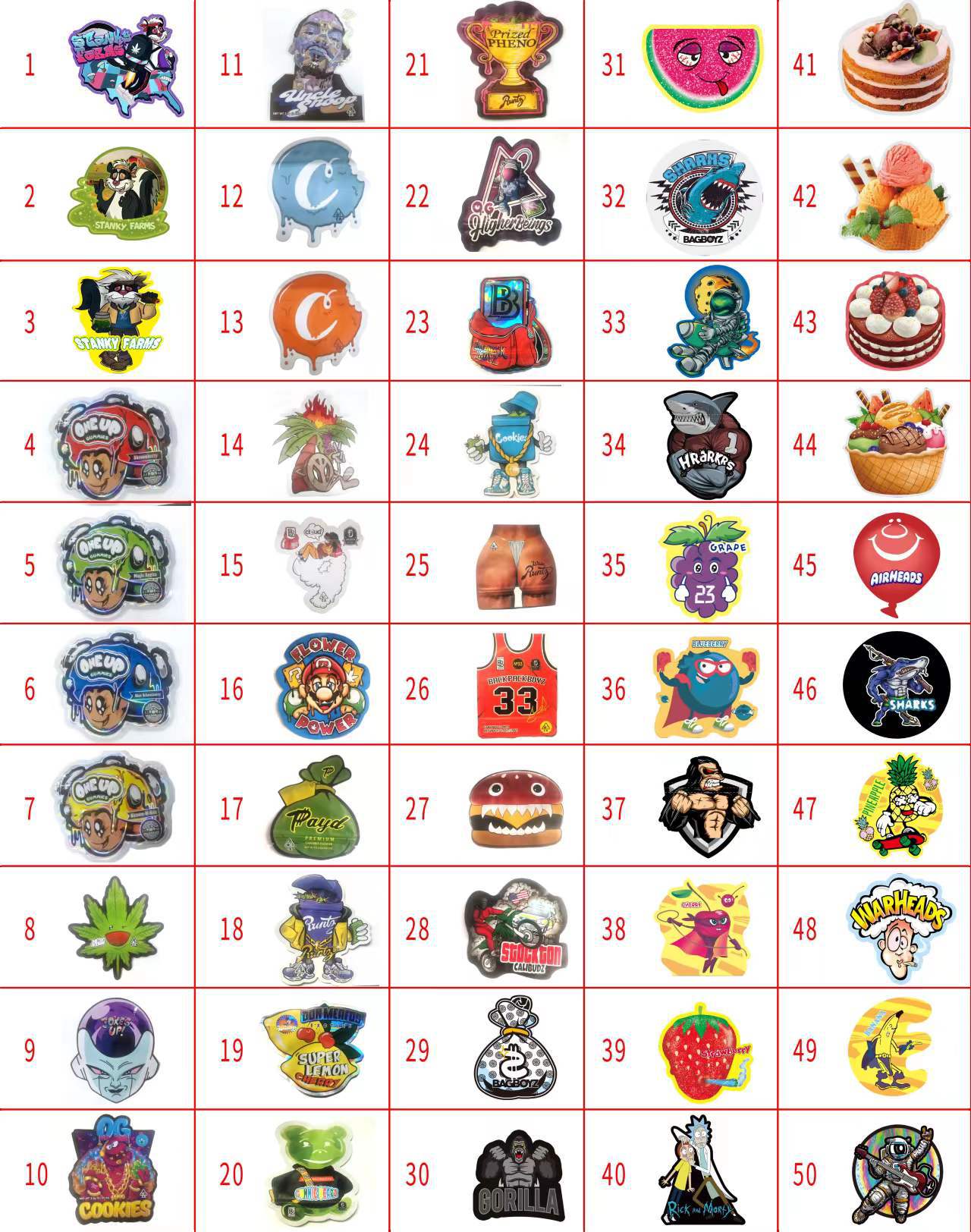 3.5G 包装袋 异型袋 Special-shaped bag 袋子nerdropes