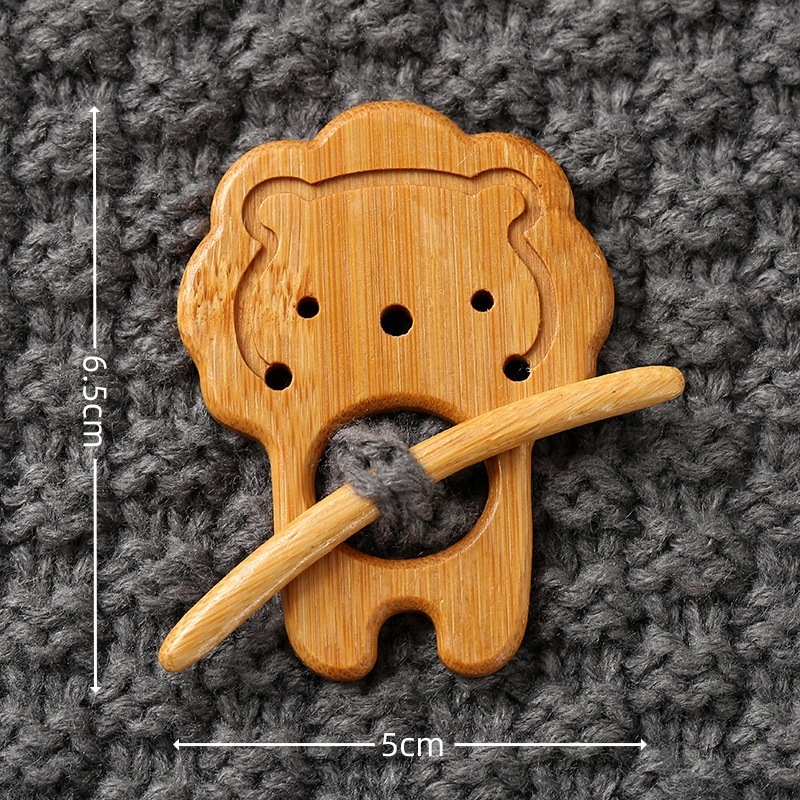 外贸热销Wooden Flower Daisy Pattern Brooch木制胸针送女孩礼物|undefined