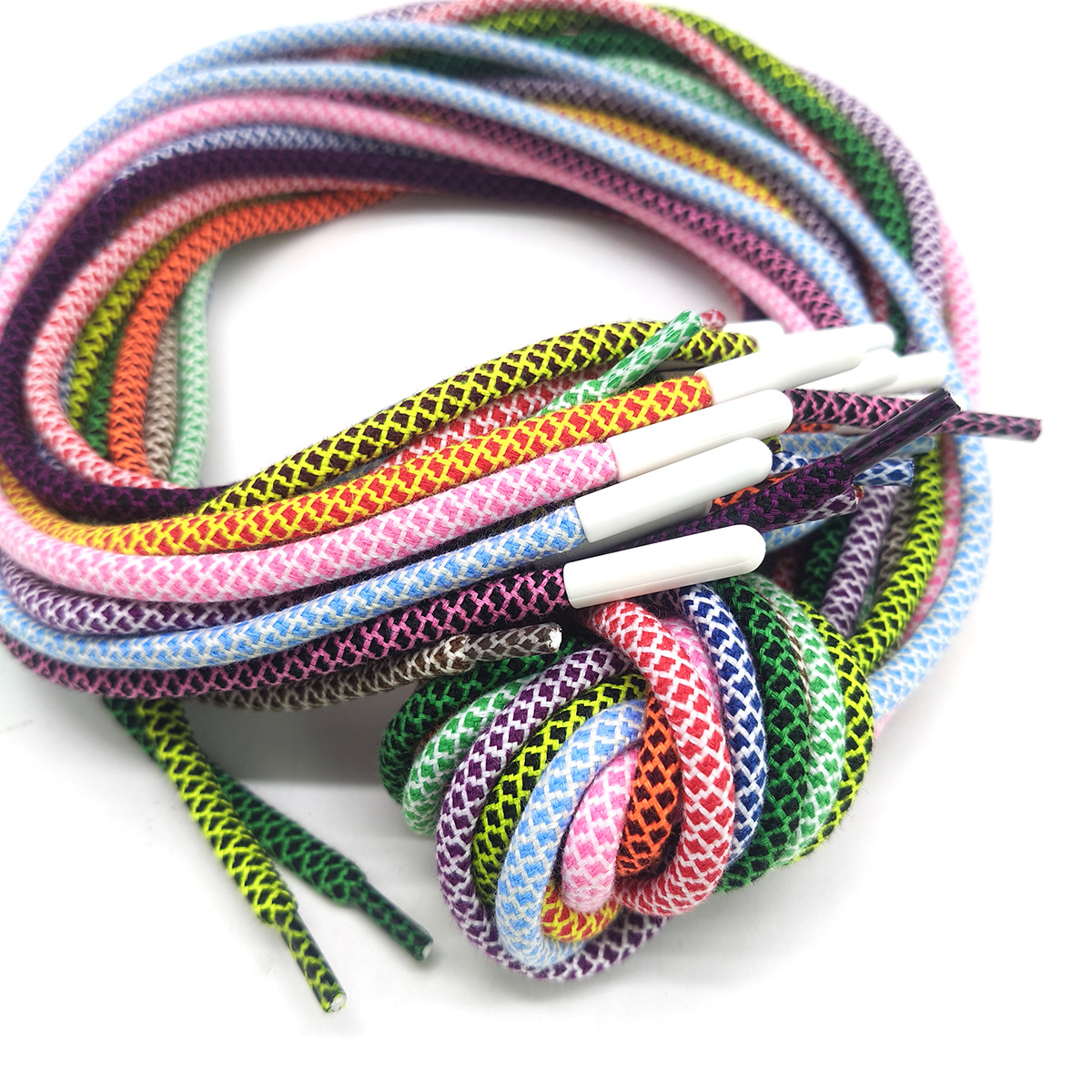 48 color 5mm poliéster algodón color dragón escamas jersey cuerda de dibujo cuerda redonda de color núcleo trenzado pantalones deportivos cuerda de cintura